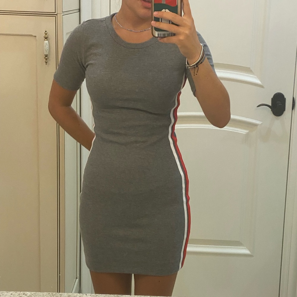 Grey mini dress